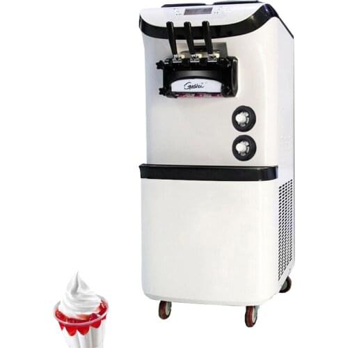 Commercial Soft Ice Cream Machine 3 Flavors Ice Cream Maker Dessert Shop Yogurt Ice Cream Machine 3300W