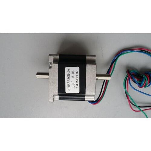 NEMA 23 Stepper Motor Dual Shaft 8mm 1.2N.m (167oz-in) Body Length 56mm CE ROHS CNC Stepping Motor nema23
