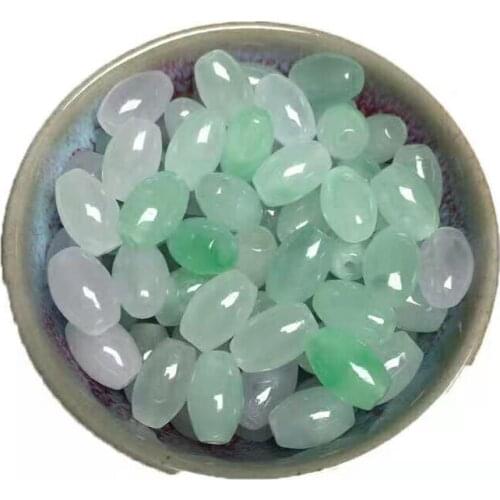 Wholesale 50pcs Burma jade wholesale DIY parts woven Marquise Shape Handmade jade accessories