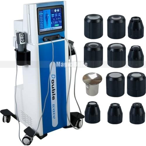 Widely Applied! Extracorporeal Double Channel Therapy Shockwave Machine Body Slimming Machine Pain Relief Reliever ED Treatment