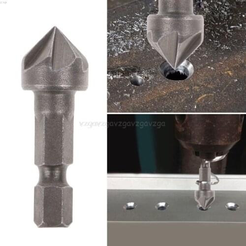 6 Flute Countersink Drill Bit 90 Degree Point Angle Chamfer Cutting Woodworking Tool D13 19 Dropship