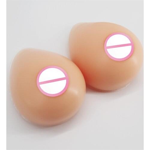 1PC Realistic Shemale Fake Boobs Meme False Breast Forms Crossdresser Boobs Silicone Adhesive Breast For Drag Queen Crossdresser