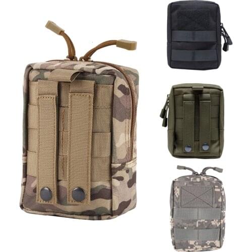 1 Pcs Tactical Molle System Medical Pouch 1000D EDC Tool Accessories Utility Waist Pack Phone Case Airsoft Hunting Pouch