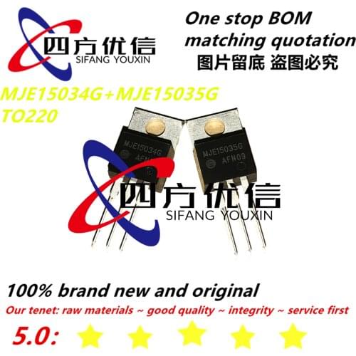 SZFTHRXDZ 100% new original (10Pair) MJE15034G MJE15035G MJE15034 MJE15035 TO220