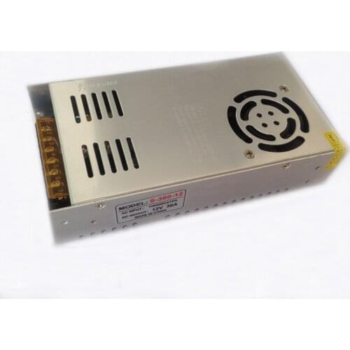 12V 30A 360W 220V switching Lighting Transformers high quality safy Driver for LED strip 5050 5730 power supply