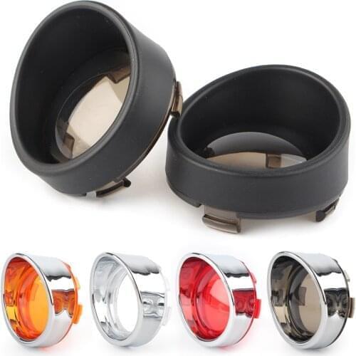 2pcs Turn Signal Light Covers Indicator Blinker Lens Housing Shells For Harley Dyna Softail TOURING Sportsters