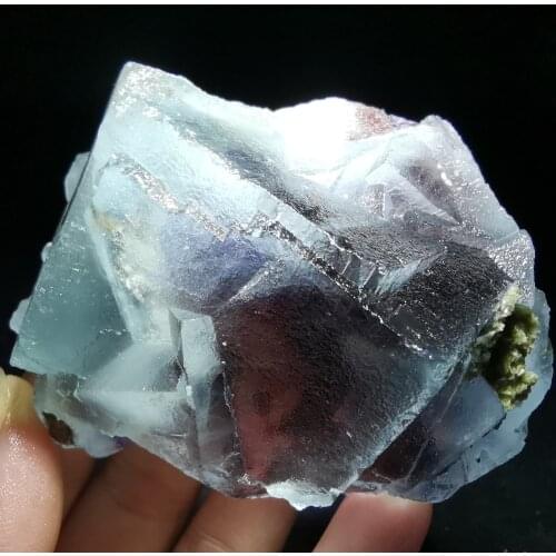 205gNatural dark purple fluorite mineral specimen healing energy QUARTZ GEM teaching home decoration collection ornaments