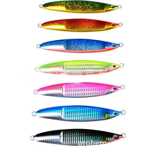 5PCS Deep Sea Fishing Bass Laser Ocean Boat Rock Beach Metal Slow Jig Jigging Jigbait Spoon Lure Baits 200g/14.5cm