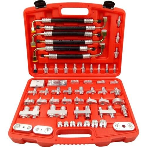 56pcs car air conditioner leak detection excavator plugging tool leak detection and repair tool