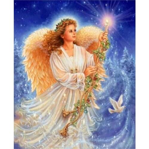 5D DIY Full Round/Square Diamond Painting Little Angel 3D Embroidery Cross Stitch Rhinestone Mosaic Home Decor Gift Y145