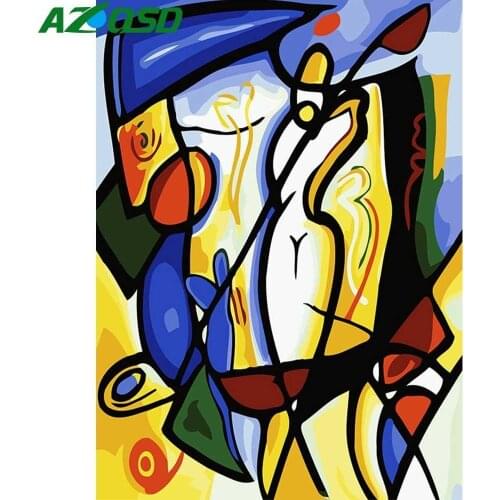 AZQSD DIY Oil Painting Abstract Golf Painting By Numbers Home Decoration Paint Canvas Picture Hand Painted Modern K429