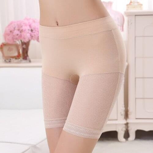 Free Shipping The new rose printed render exposed ladies underwear 5 minutes of lace sexy bamboo fiber #7271