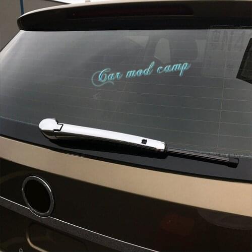 For Skoda Kodiaq Karoq 2017 2018 2019 ABS Chrome Rear Back Window Wiper Cover Decoration Trim 2pcs Car Styling accessories