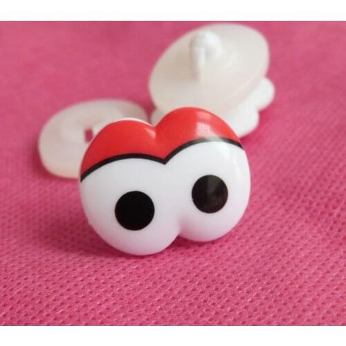 50pcs 14x20mm high quality print toy safety eyes with white washer for diy plush animal doll materials