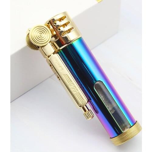 Retro Pure Copper Flint Kerosene Lighter Creative Fashion Men and Women Cigarette Lighter Smoking Accessories Lighter Cute