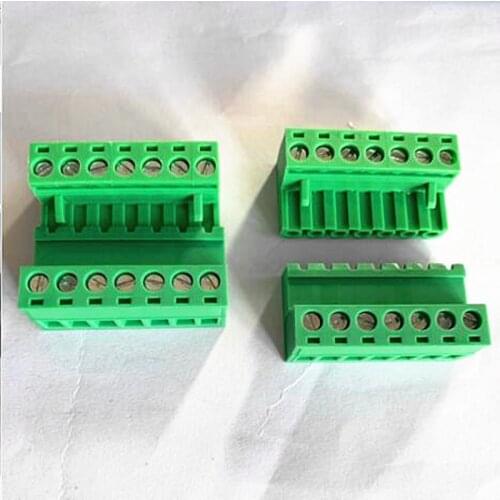 10pairs Solderless docking 2EDGRK-5.08-2p3p4p5p6p7p8p9p10p pluggable terminal block 2-24P two-wire connection