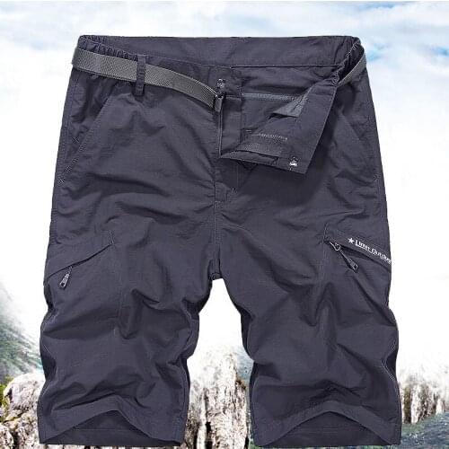 Summer Mens Outdoor Hiking Shorts High Quality Cargo Short Adults Teenagers Multi-Pocket Leisure Sports Trousers Plus Size M-5XL