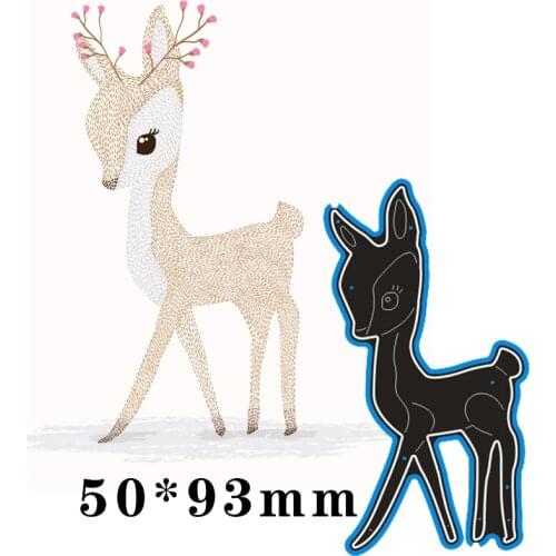 Cutting Metal Dies Little Deer for 2020 New Stencils DIY Scrapbooking Paper Cards Craft Making New Craft Decoration 50*93mm