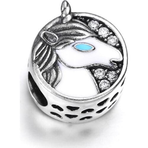 925 Sterling Silver Adorable Enamel Beads fit Original Charm Bracelet Women DIY jewelry