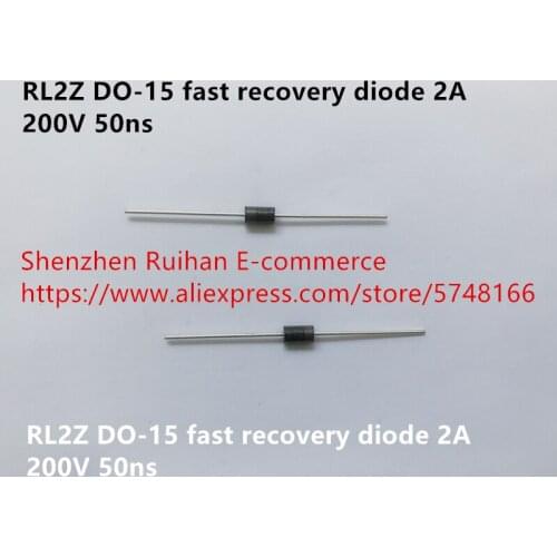 Original new 100% RL2Z DO-15 fast recovery diode 2A 200V 50ns (Inductor)