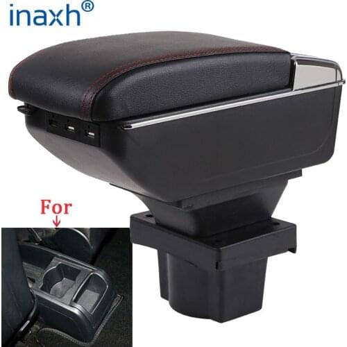 For Skoda Octavia Armrest box For Skoda Yeti Mk2 2005-2012 Car Armrest Retrofit parts Storage box car accessories USB