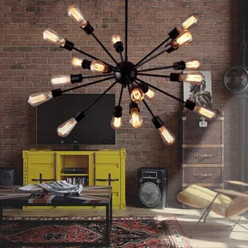 Edison pendant livingCreative personality pendant lights Nordic Lamp Retro industrial room dining room lamp artificial satellit