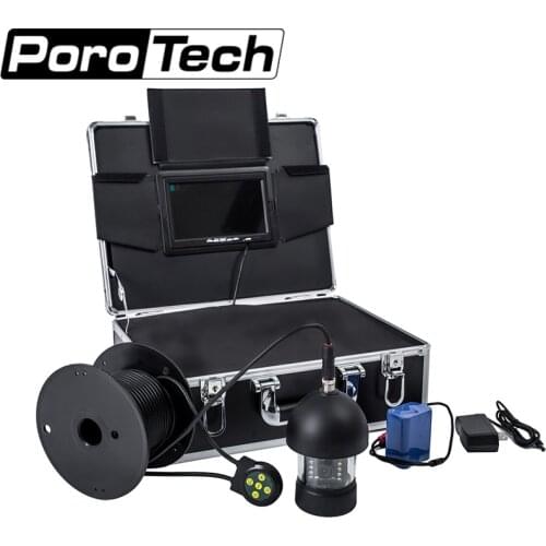 F18 100M 360Degree Panning Camera Fish Finder Underwater Fishing Kit Finder 18 White Light Sea Underwater Fish Camera