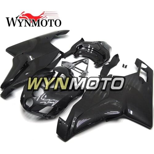 Complete Motorcycle Pure Flat Black Carbon Fiber For Ducati 999 749 Monoposto 05 06 2005 2006 ABS Plastic Fairings Kit Cowlings