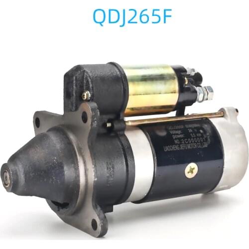 Diesel Engine Parts Repair QDJ265F is Suitable For R4105 6105 Generator Motor Deceleration Starter 24V