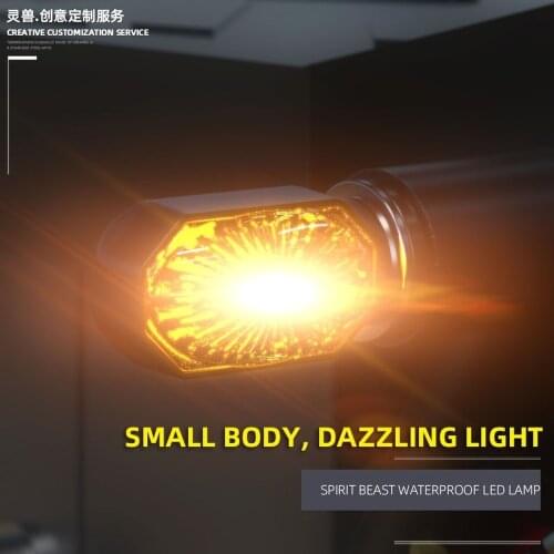 SPIRIT BEAST Motorcycle Turn Signal Warning LED Light for Benelli Yamaha Vespa Piaggio Honda Suzuki Kawasaki BMW KTM Triumph