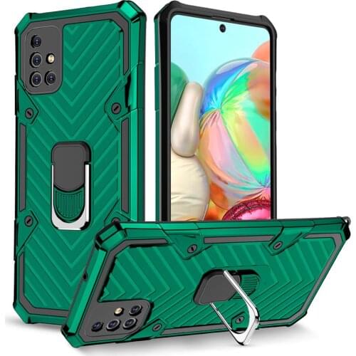 Shockproof Armor Magnetic With Finger Ring Stand Phone Cases For Samsung Galaxy A71 s20 A21s 360 Degree Rotating Kickstand Cover