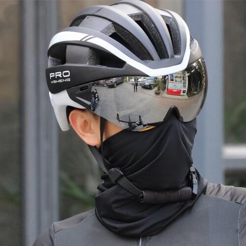 Cycling Helmet Windproof Glasses Integrated MTB Helmets Men Women Outdoor Cycling Bicycles All-Terrain Bike Protective Helmets