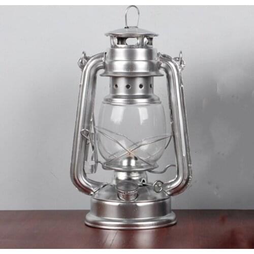 Vintage Iron Glass Hurricane Kerosene Oil Lantern Hanging Light/Lamp for Loft,Garden Yard Patio Lawn Wedding Party