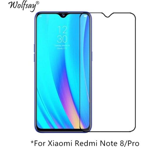 Full Cover Tempered Glass For Xiaomi Redmi Note 8 Screen Protector Redmi Note 8 Whole Glue Safety Glass For Xiaomi Redmi Note 8