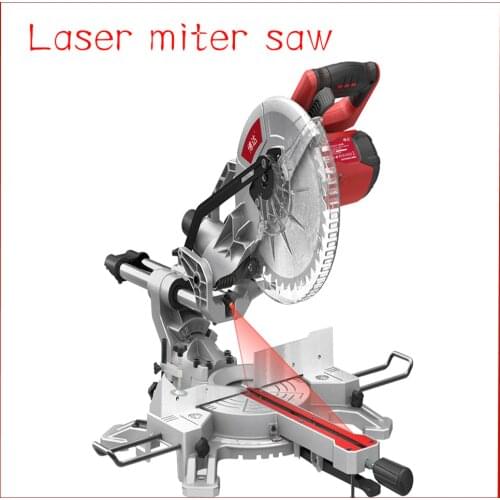 10-inch Laser high-power pull rod diagonal sawing 45-degree portable aluminium sawing machine wood aluminium cutting machine