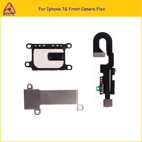 20PCS/LOT Proximity Sensor Small Camera For iPhone 7 7G 4.7''Front Camera Assembly Flex Cable Earpiece Speaker+Metal Bracket