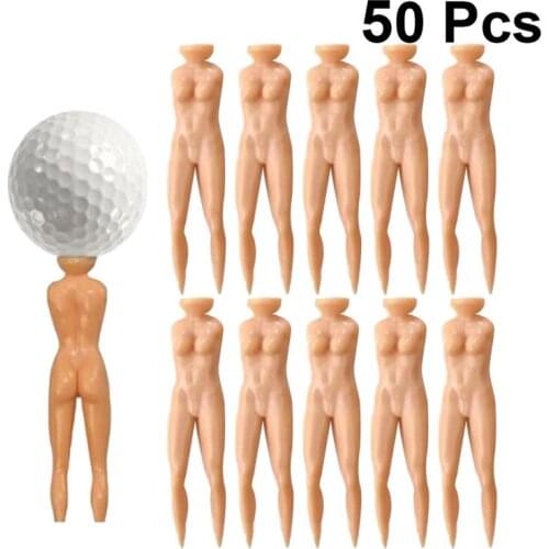 25pcs/50pcs/Pack Protective Sexy Girl Golf Tees Plastic Golf Tees For Outdoor Sport Game