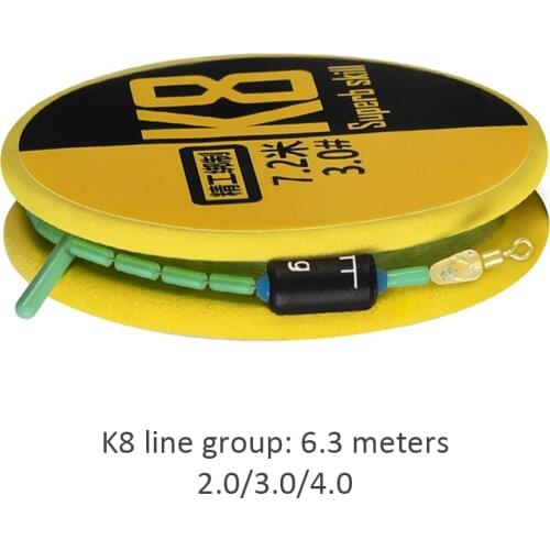 6.3m Nylon Fishing Thread Line Group Transparent Invisible Strong Toughness Fishing Lures Line Outdoor Fishing Accessories 2-4