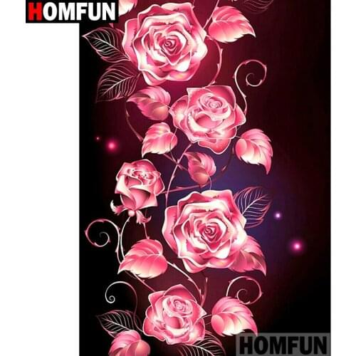 HOMFUN Full Square/Round Drill 5D DIY Diamond Painting "Flower landscape" Embroidery Cross Stitch 3D Home Decor A10958