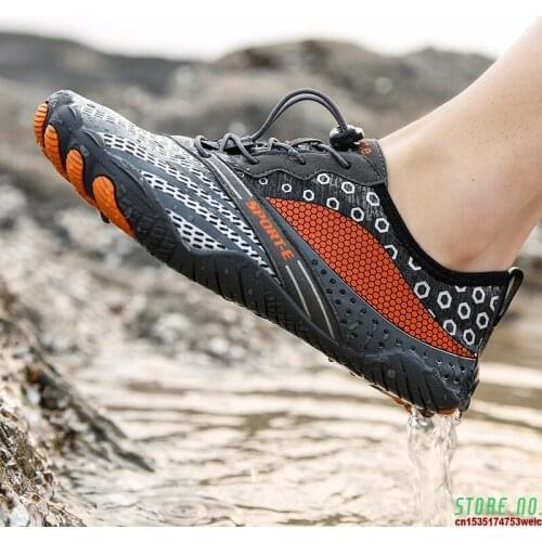 Men Women Quick-Dry Soft Wearproof Beach Sneakers Unisex Breathable Water Shoes Non Slip Wading Shoes Outdoor Upstream Shoes