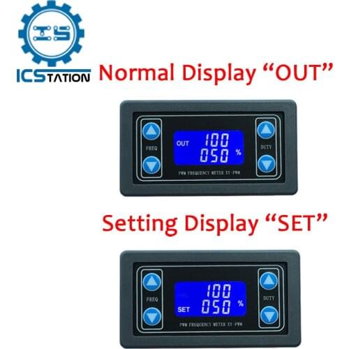 Dual Mode LCD PWM Signal Generator 1 Channel 1Hz-150KHz PWM Pulse Frequency Duty Cycle Adjustable Square Wave Generator
