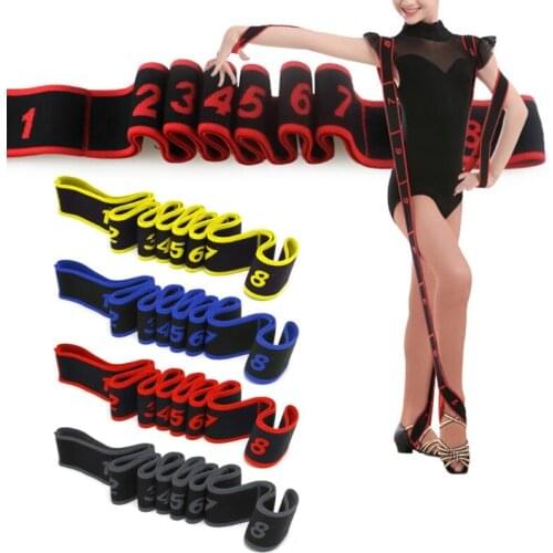 Gymnastics Adult Latin Training Bands Pilates Yoga Stretch Fitness Elastic Band U2JB