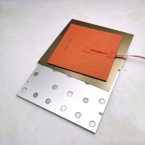 Funssor 1 set Voron 2.4 3D printer MIC6 aluminum magnet build plate PEI heated bed silicone heater 110/220V 250/300/350mm size