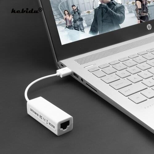 Kebidu USB to RJ45 USB 2.0 to High Speed Ethernet Network LAN Adapter Card 10Mbps Adapter for windows7, PC\Laptop,LAN adapter