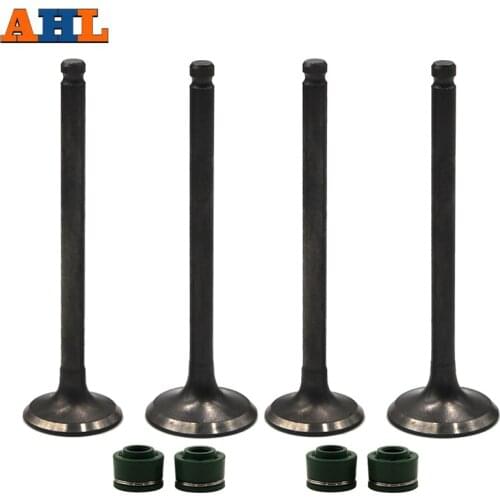 AHL 4pcs Intake & Exhaust Valves Set Value Stem Seal for HONDA MC15 MC20 MC29 VT250 VTZ250 MC33( 2x intake& 2x exhaust)