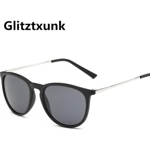 Glitztxunk 2019 Retro Male Round Sunglasses Women Men Brand Designer Sun Glasses for Women Alloy Mirror Sunglasses Oculos De Sol