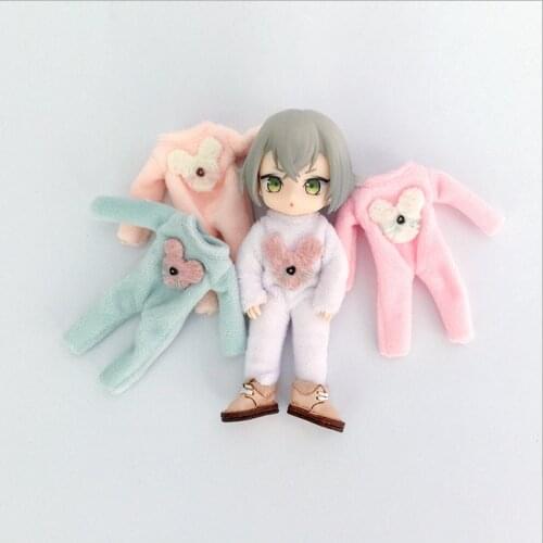 Ob11 Doll Clothe Soft clay Doll Pajamas Baby Doll clothes Fashion bjd Climbing clothes GSC pd9 Body suit Doll Accesory