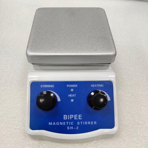 SH-2 Laboratory Magnetic Stirrer Heating Plate ,2L Volume, 12x12cm Aluminium Panel, 100~1600RPM