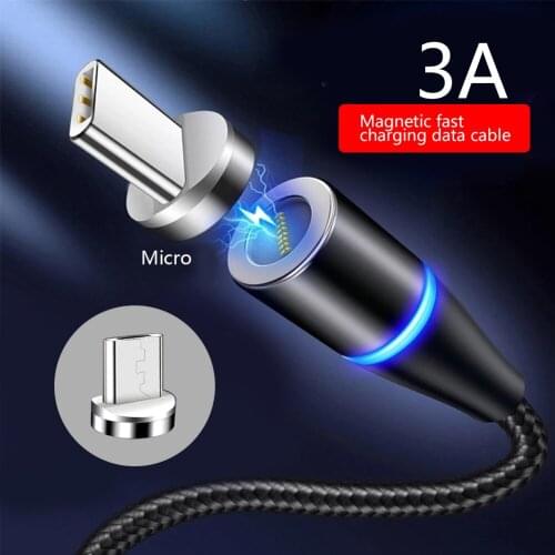 3A Magnetic Micro Type C Cable Charger For Huawei P30 P20 Pro Mate 20 10 Honor 20 Magnet USB Type-C Fast Charging Phone Cord