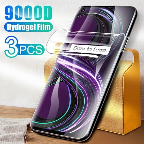 3Pcs Full Cover Soft Hydrogel Film For Realme 8s 5G Screen Protection For Realmy Realmi Realme8s 8 S 6.5inch Protector Not Glass